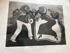 Original Signed Jazz Art Print "Conversational Riff" by L. Grice (1992) — Low Edition 5/18