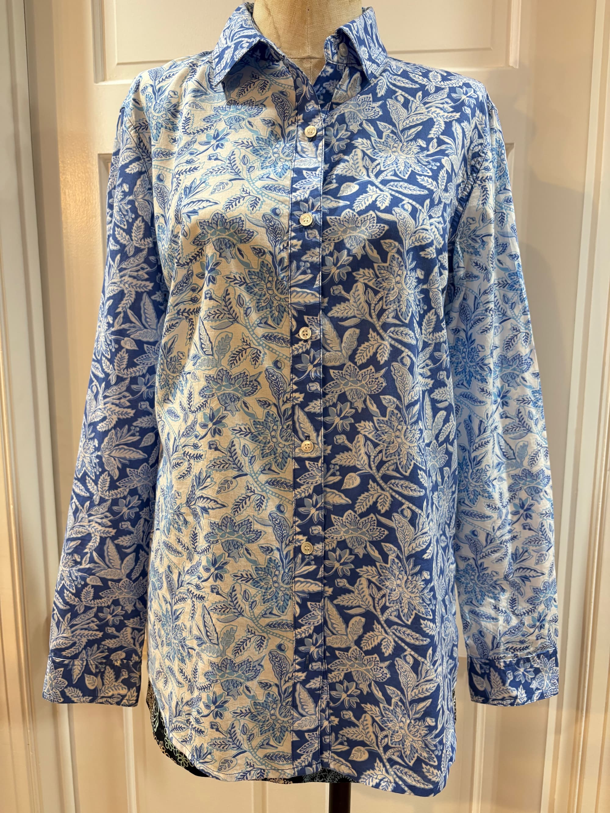 J.McLaughlin Lois Cotton the Harbor Light Cotton Blouse
