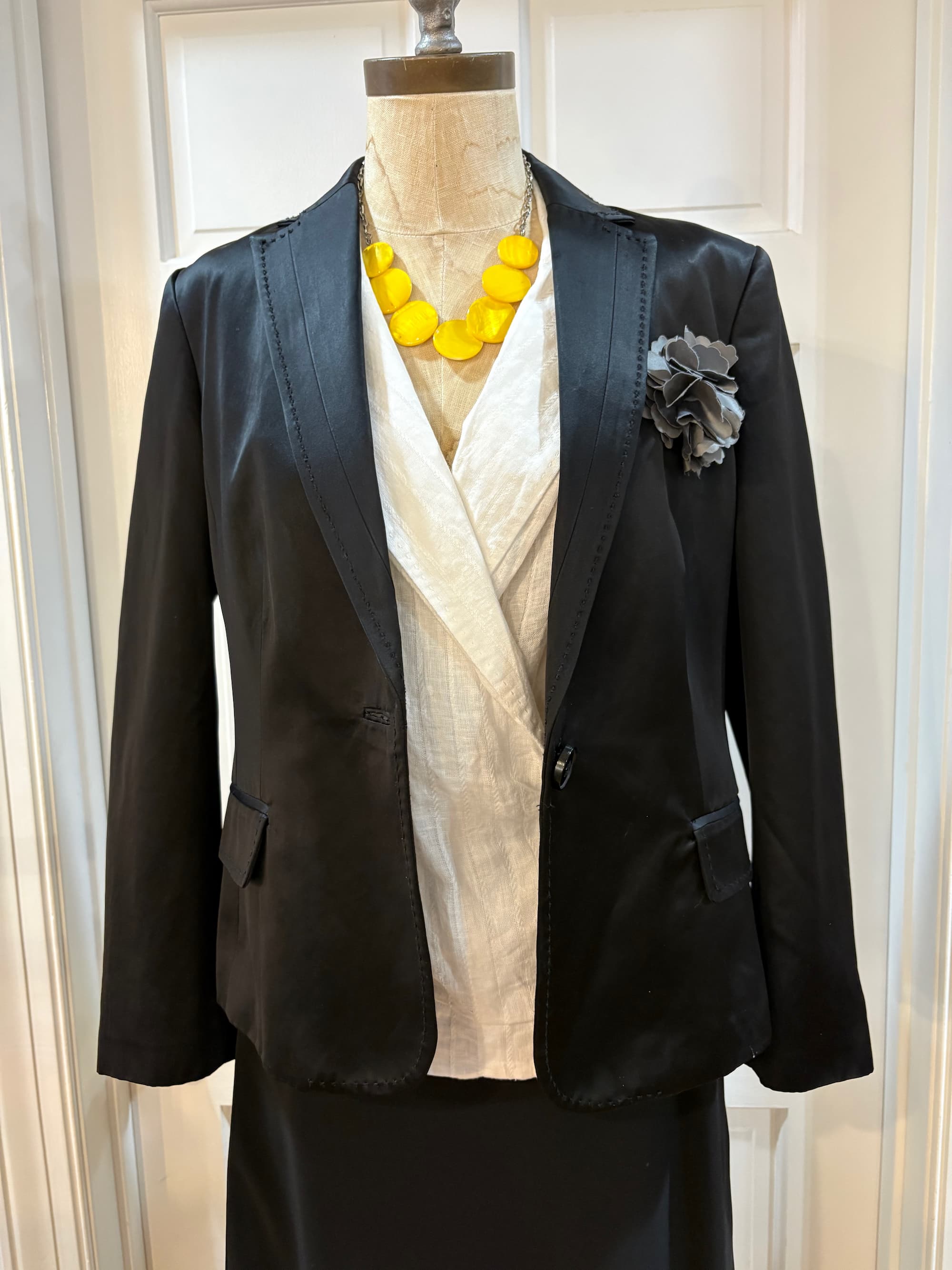 Victor Alfaro Black Evening Blazer — Runway Designer | Size 10P