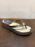 Brighton Bronze Starfish Thong Wedge Sandal — 1.5" Wedge | Size 10