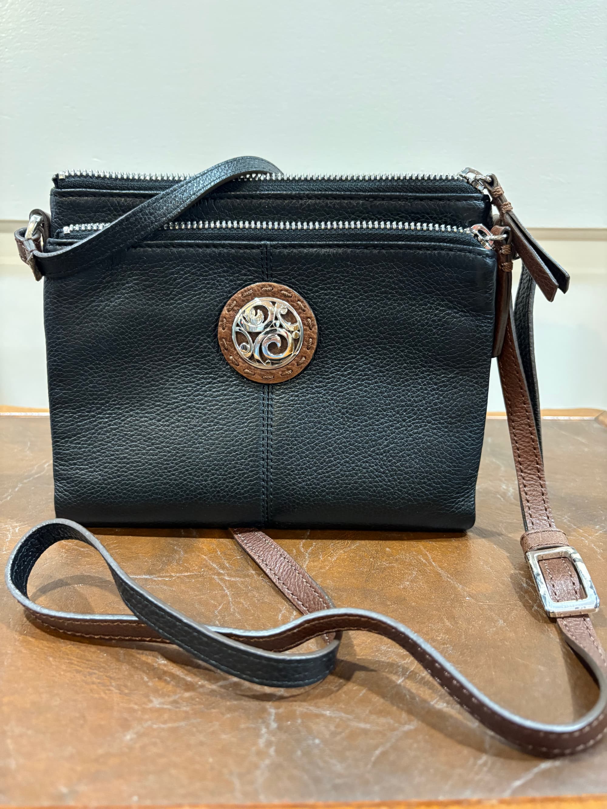 Brighton London Groove Selena Leather Crossbody Bag