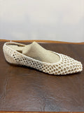 On 34th Naomie Cream Crochet-Woven Ballet Flat