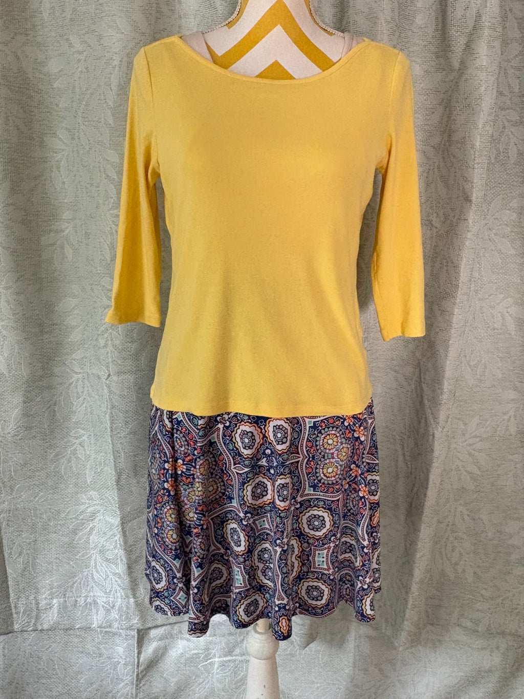 LuLaRoe Vibrant Bohemian Mosaic Kaleidoscope Print Swing Dress