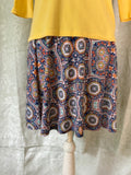 LuLaRoe Vibrant Bohemian Mosaic Kaleidoscope Print Swing Dress