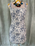 Christian Lacroix Toile de Jouy Botanical Print Mini Dress