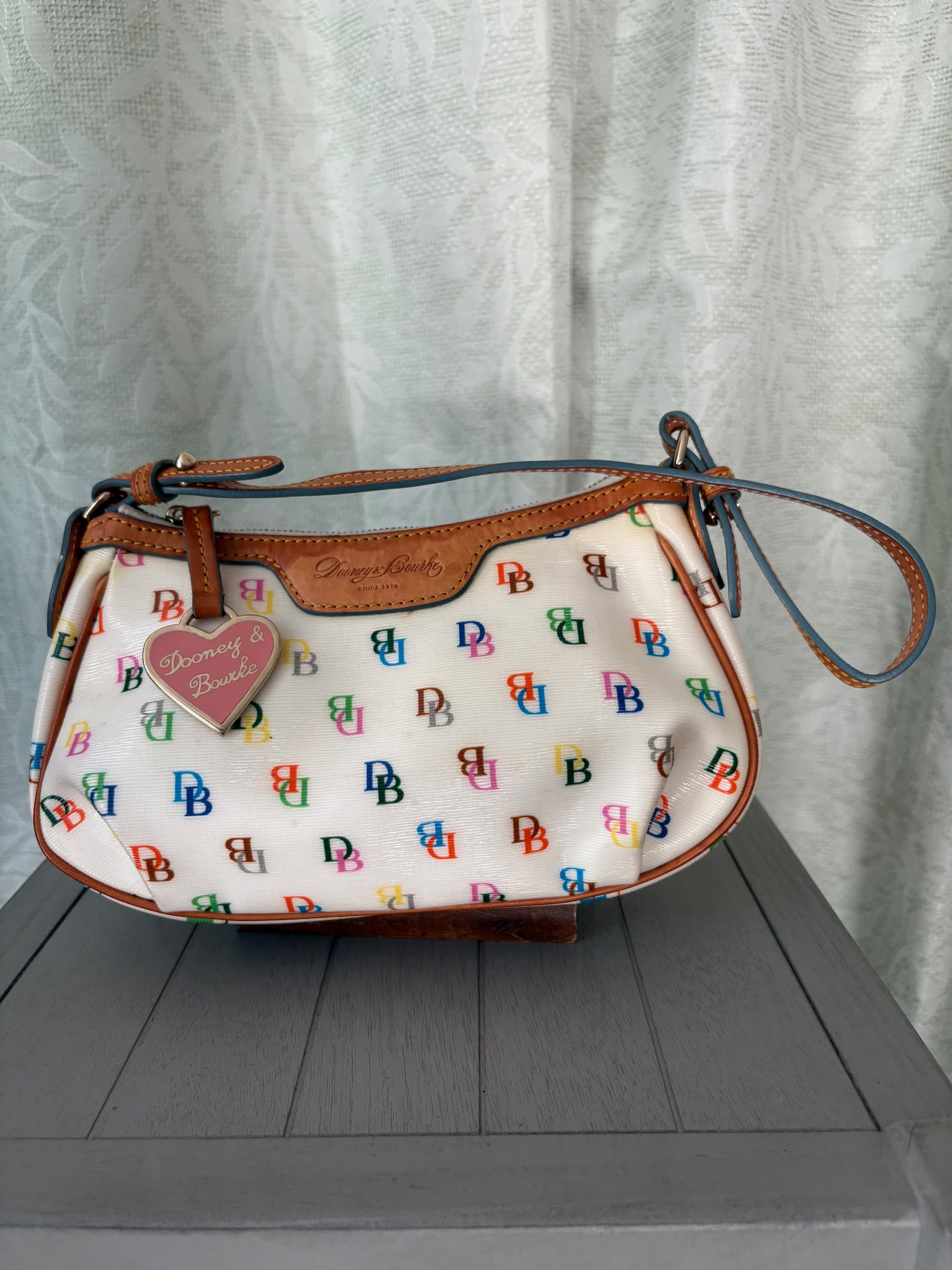 Dooney & Bourke Rainbow Doodle Monogram Shoulder Bag