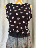 Anne Klein Black & White Sleeveless Top — Size M